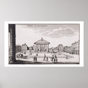 Der Marktplatz in Covent Garten, 1647 (Stich) Poster