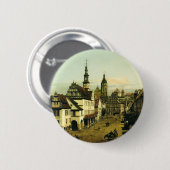 Der Marktplatz in Pirna bei Bernardo Bellotto Button (Vorne & Hinten)