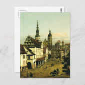 Der Marktplatz in Pirna bei Bernardo Bellotto Postkarte (Vorne/Hinten)