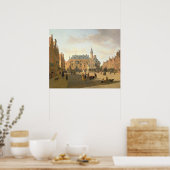 Der Marktplatz mit den Raadhuis Poster (Küche)