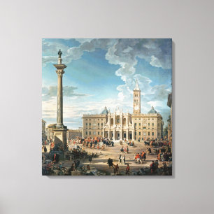 Der Marktplatz Santa Maria Maggiore, 1752 Leinwanddruck