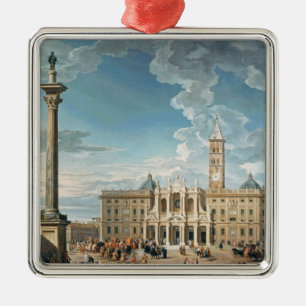 Der Marktplatz Santa Maria Maggiore, 1752 Ornament Aus Metall