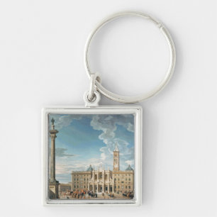 Der Marktplatz Santa Maria Maggiore, 1752 Schlüsselanhänger