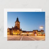 Der Marktplatz von Brasov in Rumänien Postkarte (Vorne/Hinten)
