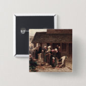 Der Marktplatz von Ploudalmezeau Button (Vorne & Hinten)