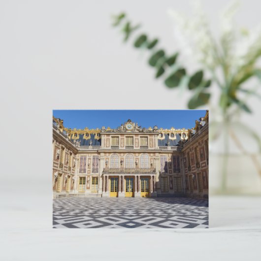 Der Marmorhof des Versailles Palace, Frankreich Postkarte (Stehend Vorderseite)