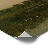 Der Marsch (1871) Charles Francois Daubigny Poster (Ecke)