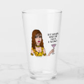 Der Martini ließ mich sagen, es ist dunkel! Trinkg Glas (Vorderseite)