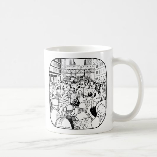 Der März-Chicago-Tasse der Frauen Kaffeetasse (Rechts)