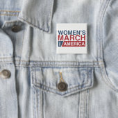 Der März der Frauen auf Amerika Button (Beispiel)