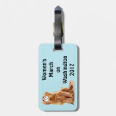 Der März der Frauen auf Washington 2017 Gepäckanhänger (Rückseite vertikal)