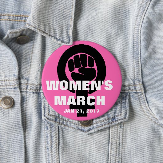 DER MÄRZ DER FRAUEN AUF WASHINGTON, AM 21. JANUAR BUTTON (Beispiel)