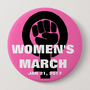 DER MÄRZ DER FRAUEN AUF WASHINGTON, AM 21. JANUAR BUTTON