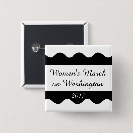 Der März der Frauen auf Washington Button (Vorne & Hinten)