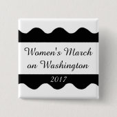 Der März der Frauen auf Washington Button (Vorderseite)