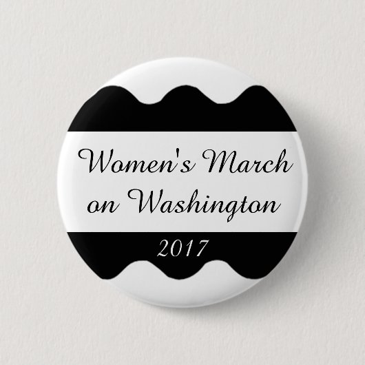 Der März der Frauen auf Washington Button (Vorderseite)