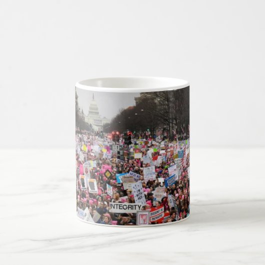Der März der Frauen auf Washington Kaffeetasse (Mittel)