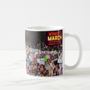 Der März der Frauen auf Washington Kaffeetasse