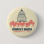 Der März der Frauen auf Washington-solidarität Button (Vorderseite)