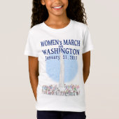 Der März der Frauen auf Washington T-Shirt (Vorderseite)