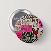 Der März der Frauen fährt, Button fort (2,25" (Vorne & Hinten)