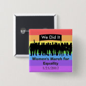 Der März der Frauen für Button (Vorne & Hinten)