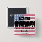 Der März der Frauen für Button (Vorne & Hinten)