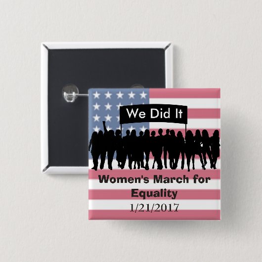 Der März der Frauen für Button (Vorne & Hinten)