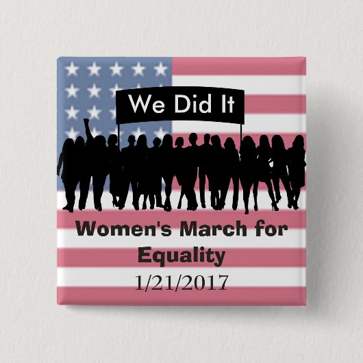 Der März der Frauen für Button (Vorderseite)