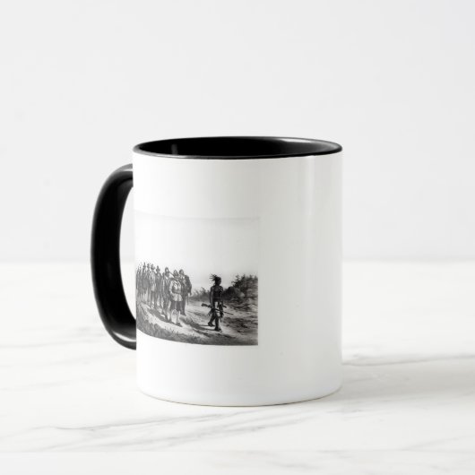 Der März der Meilen Standish Tasse (Vorderseite Links)