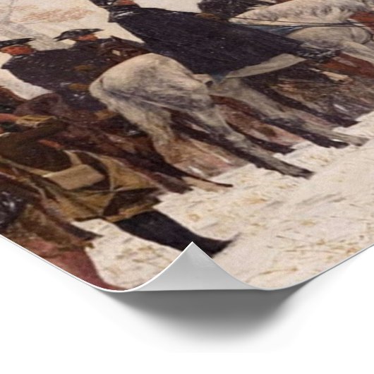 Der März ins Tal 1777 von William Trego 18 Poster (Ecke)