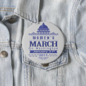 Der März Million Frauen auf Knopf-Button Button (Beispiel)