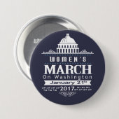 Der März Million Frauen auf Knopf-Button Button (Vorne & Hinten)