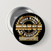 Der März Million Frauen auf Washington-Fahrwerk Button (Vorne & Hinten)