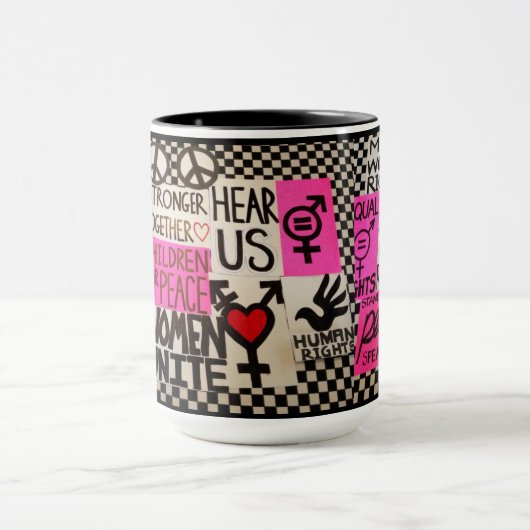 Der März-Plakat-Tasse der Frauen Tasse (Zentrum)