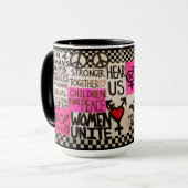 Der März-Plakat-Tasse der Frauen Tasse (Vorderseite Links)