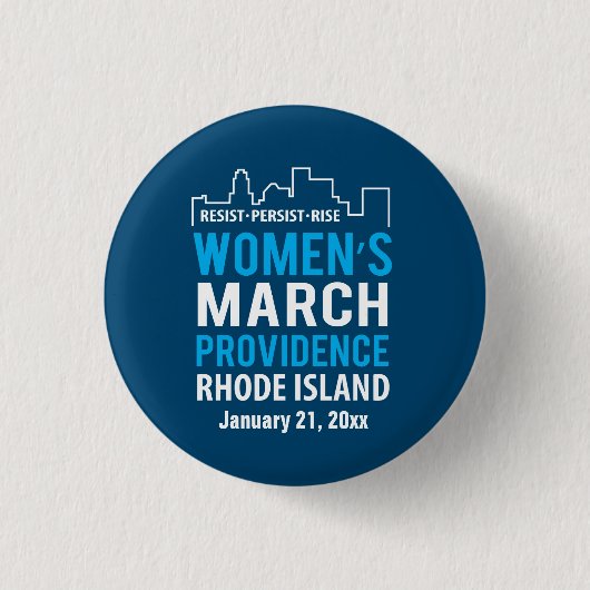 Der März Providence Rhode Island Januar der Frauen Button (Vorderseite)