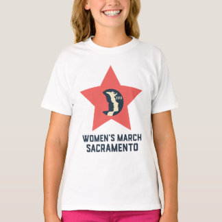 Der März-Sacramentos der Frauen gekräuselter T - T-Shirt