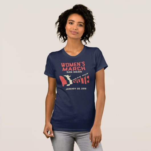 Der März-San Diego der Frauen offizieller T - T-Shirt (Vorne ganz)