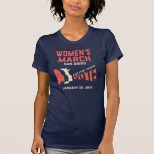 Der März-San Diego der Frauen offizieller T - T-Shirt