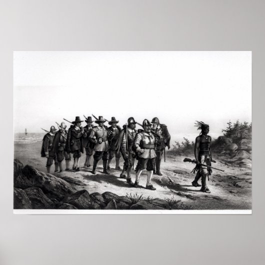 Der März von Miles Standish Poster (Vorne)