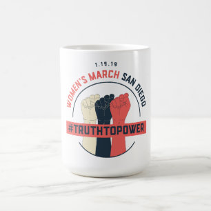 Der März-Wahrheit der Frauen zur Kaffeetasse
