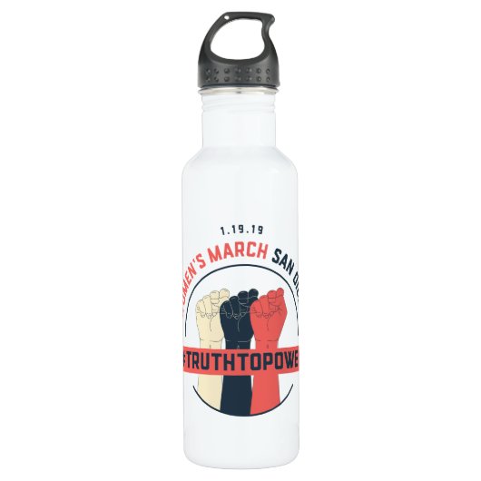Der März-Wasser-Flasche der Frauen Edelstahlflasche (Vorderseite)