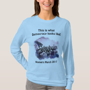 Der März wie der Frauen ist dieses, was Demokrati T-Shirt
