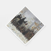 Der März zur Talschmiede von William B. T. Trego Serviette (Ecke)