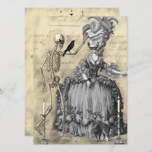 Der Maskenball 2 Einladung (Vorne/Hinten)