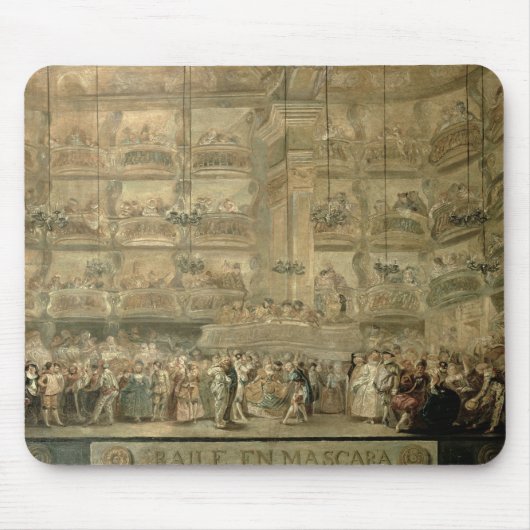 Der Maskenball, c.1767 Mousepad (Vorne)