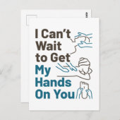 Der Massagetherapeut kann nicht warten, um sich di Postkarte (Vorne/Hinten)