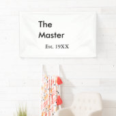 Der Master-Boss-Name Est-Jahr-Datum-Mann-König-Tit Banner (Insitu)