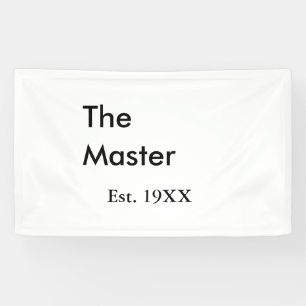 Der Master-Boss-Name Est-Jahr-Datum-Mann-König-Tit Banner